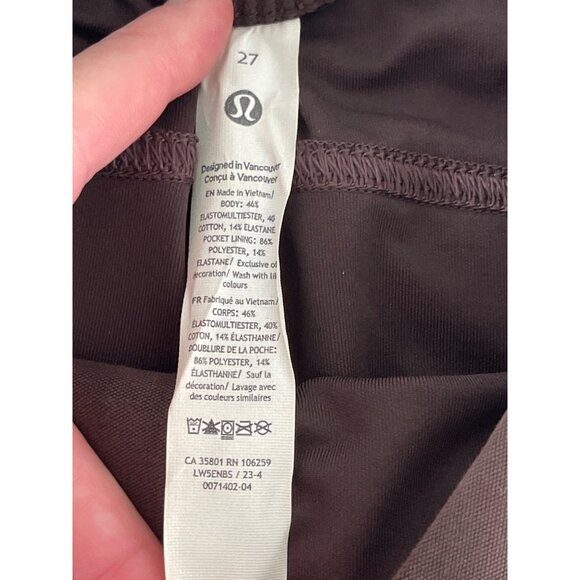 Lululemon Light Utilitech Cargo Pocket High-Rise Pant Espresso Brown 27 $148 NWT - Picture 12 of 14